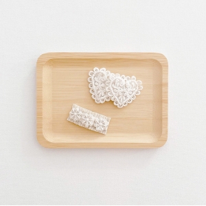 Girl Hair Clip Heart Floral Lace Set (GHP9666)